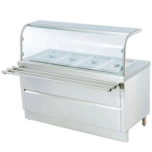 Hot Bain Marie With Sneeze Guard